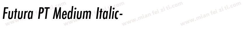 Futura PT Medium Italic字体转换